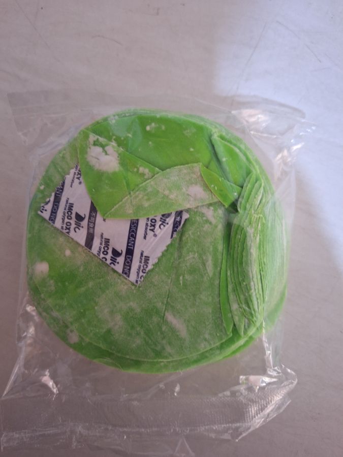 KULIT DIMSUM BULAT 9cm HIJAU