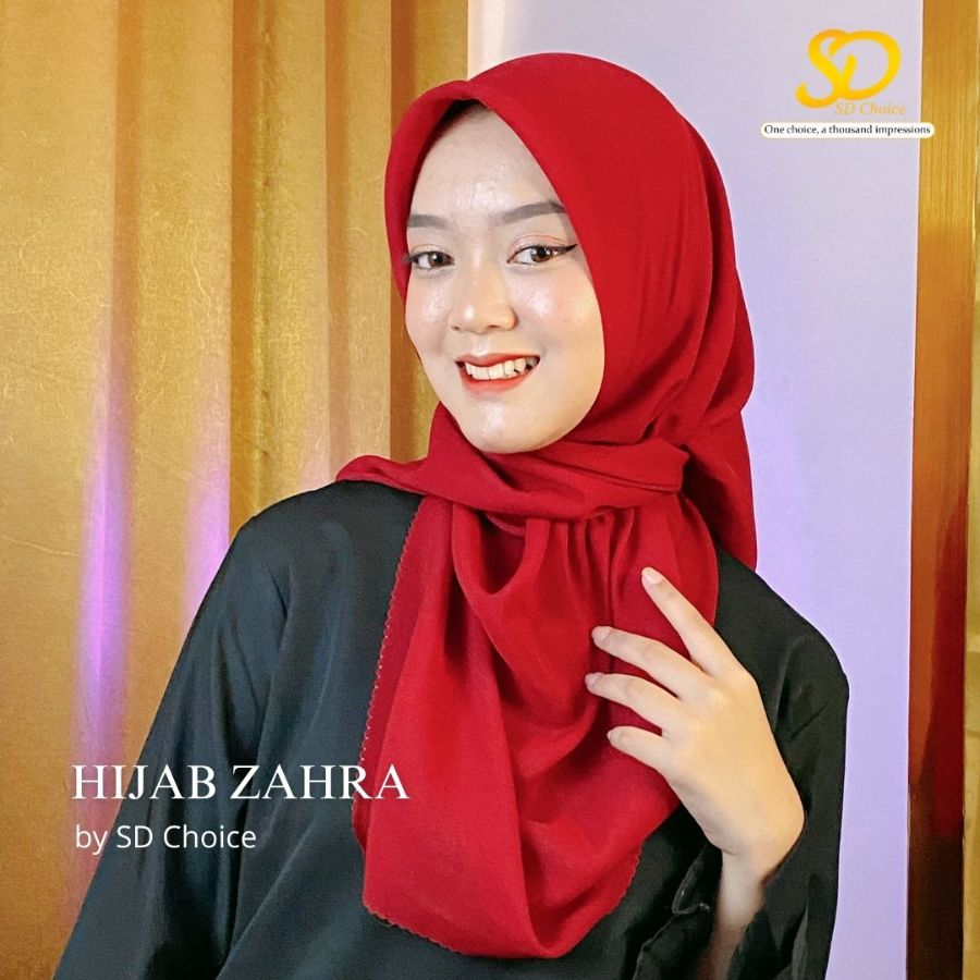 SD Choice Kerudung Zahra Hijab Segiempat Bella Square Lasercut