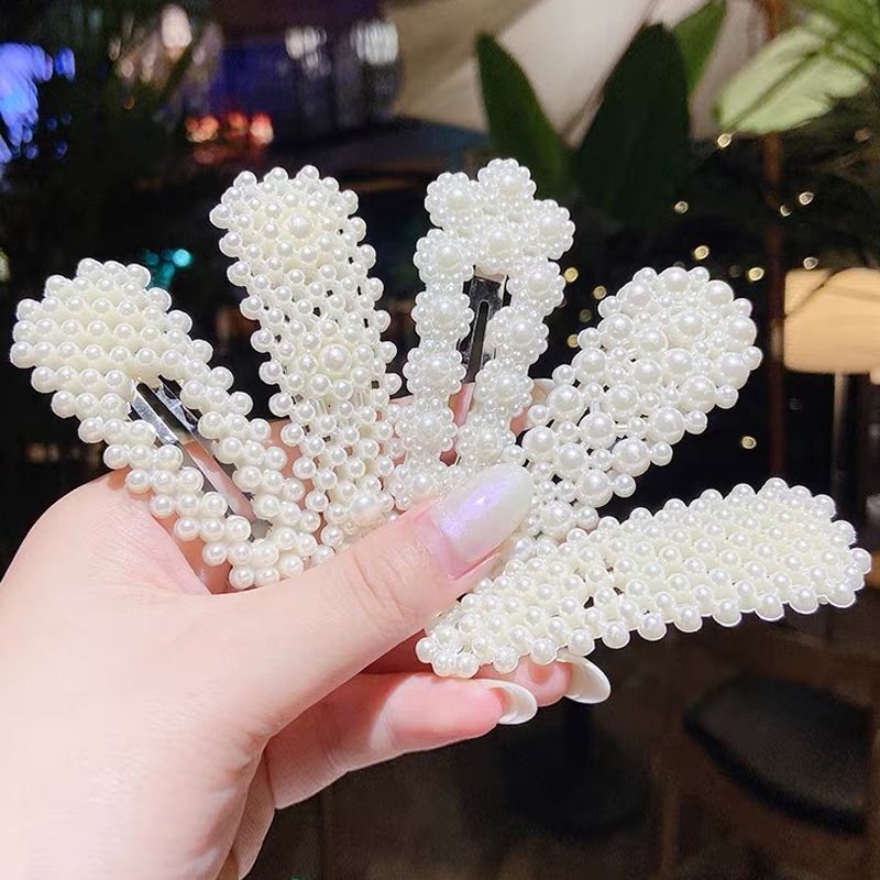 Jepit Rambut Mutiara Murah Elegance Clip Glamorous Pearl Hairpin Penjepit Rambut Cantik Penghias Rambut
