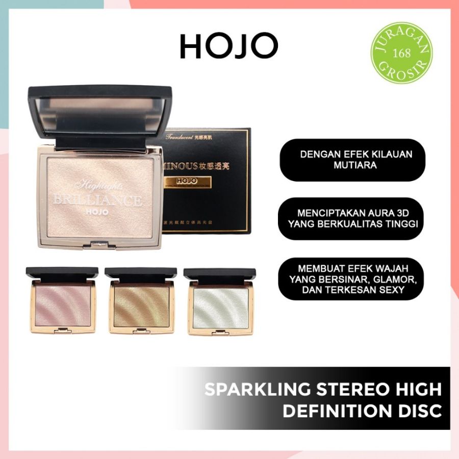 HOJO Highlighter Palette Make Up Powder Glitter Waterproof Original