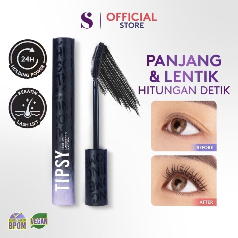 SOMETHINC Tipsy Lash Lift Lengthening Mascara BPOM