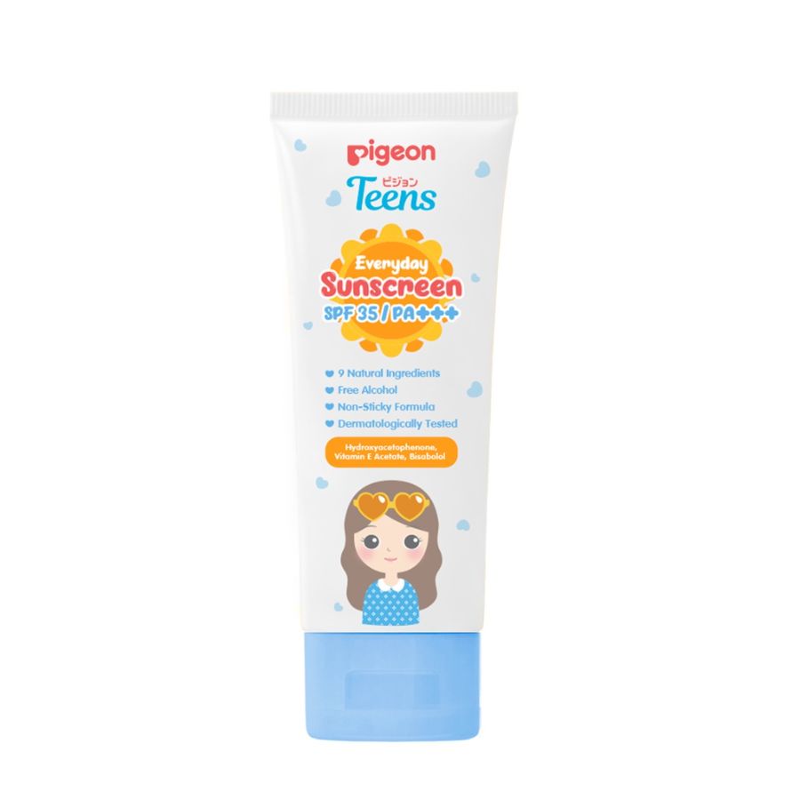 PIGEON TEENS EVERYDAY SUNSCREEN SPF 35/PA+++ 30ml Sunscreen Remaja Real SPF No Whitecast Non Sticky Formula