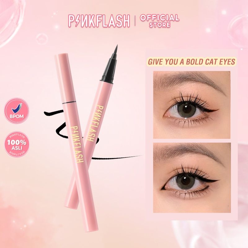 PINKFLASH Liquid Eyeliner High Pigmented Long Lasting Waterproof Black