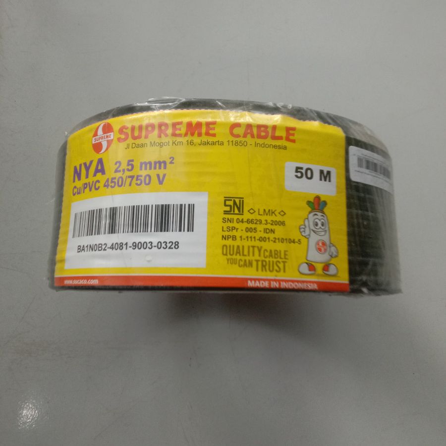  kabel nya supreme 2,5 (50m) Hitam