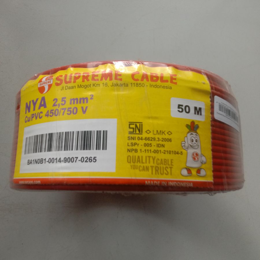  kabel nya supreme 2,5 (50m) Merah