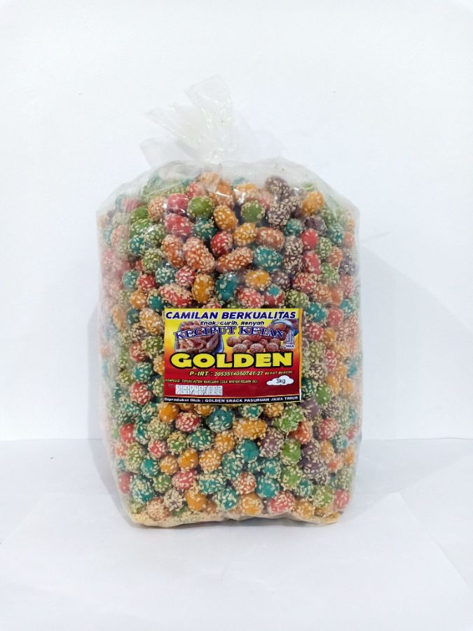 KECIPUT BULAT WARNA GOLDEN 3KG