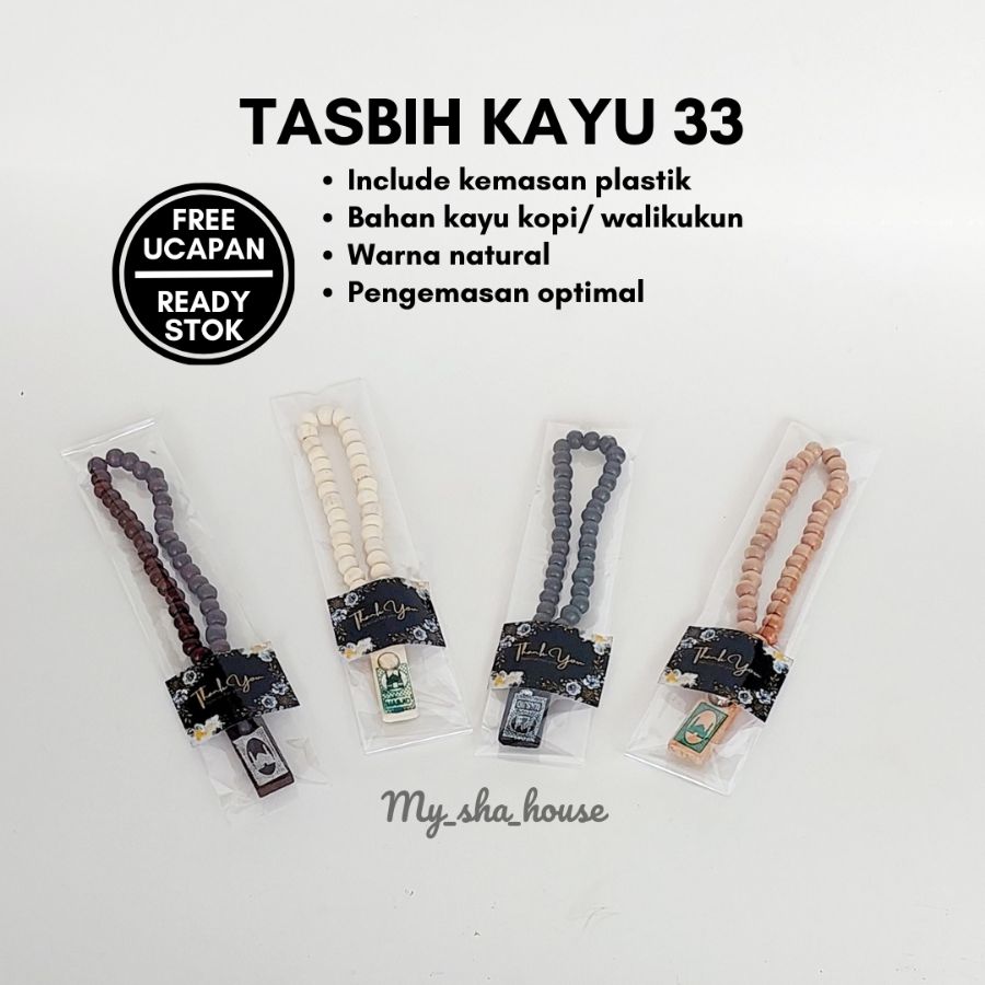 Tasbih kayu 33 / OPP