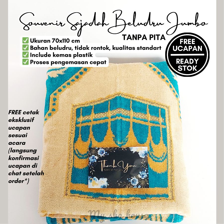 Sajadah beludru Jumbo 70x110
