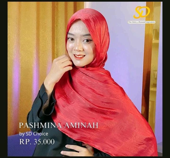 SD Choice Pashmina Aminah Shimmer Youryou