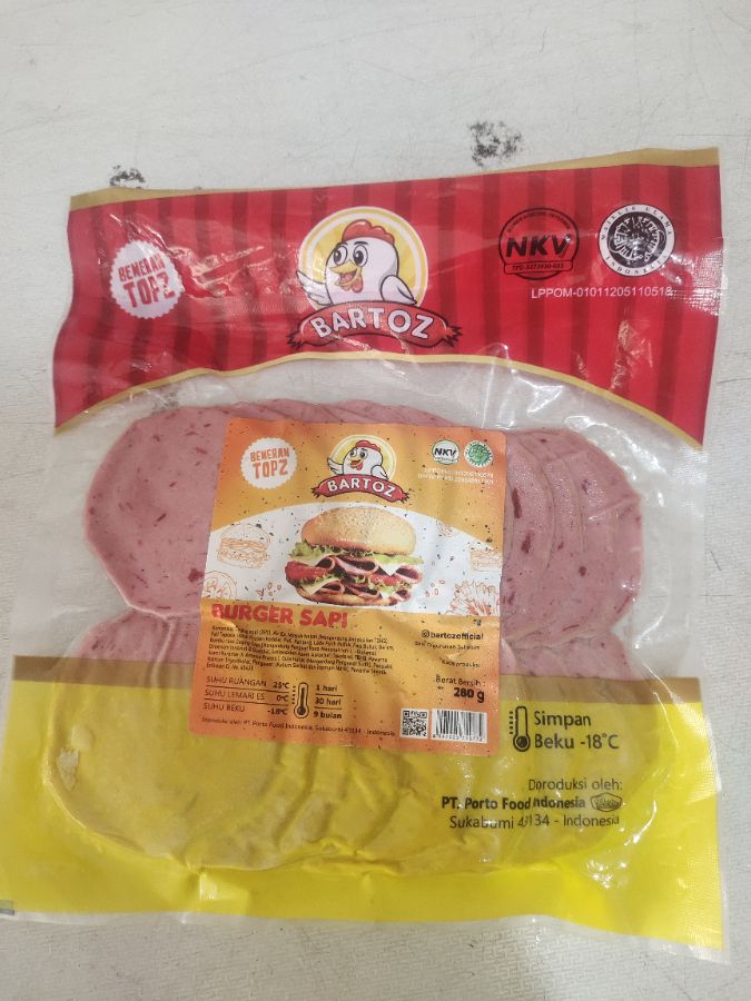 BARTOZ BEEF BURGER MINI 250GR