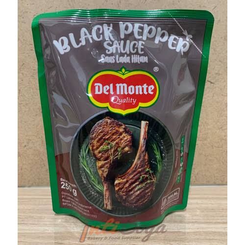 DELMONTE BLACK PEPPER 250GR