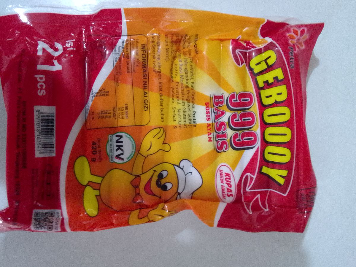 GEBOOOY BASIS PUTIH 21S
