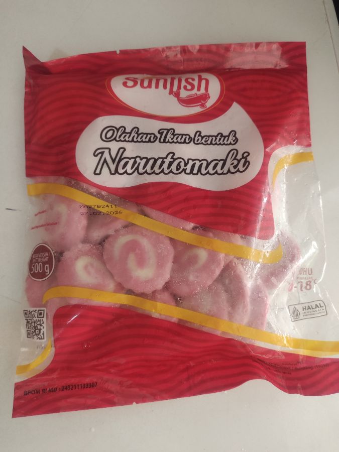 SUNFISH NARUTOMAKI PINK 500GR