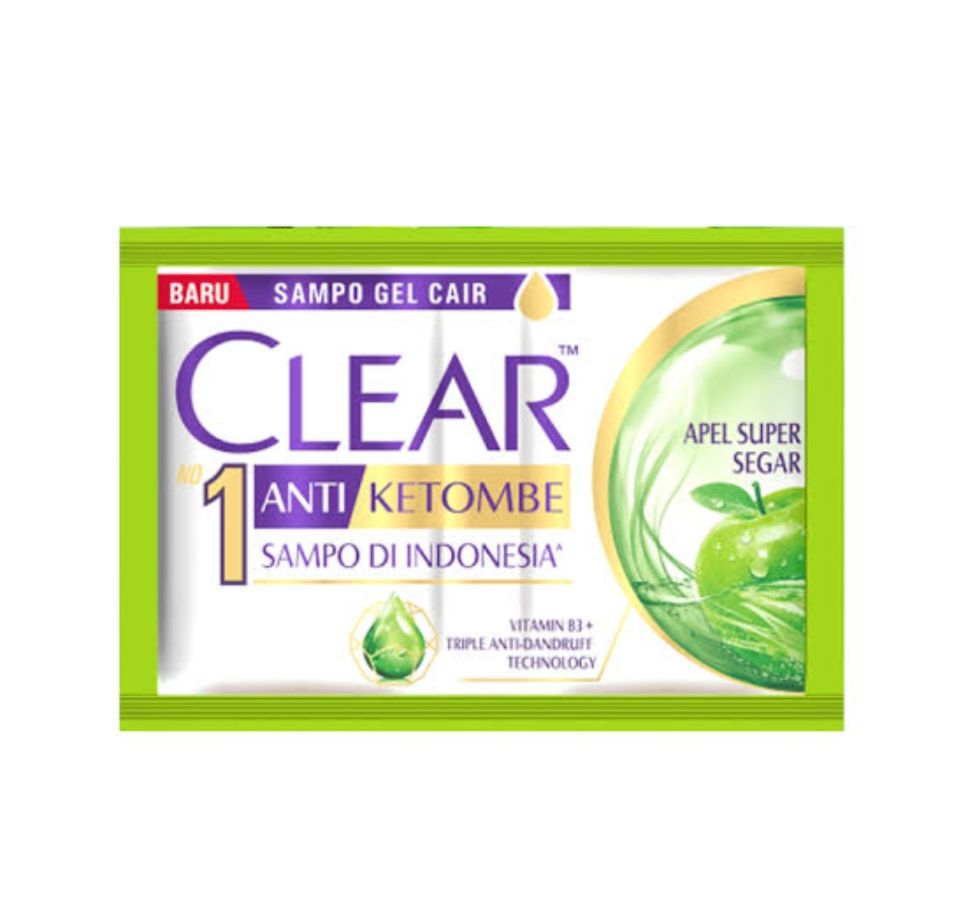 CLEAR SHAMPOO  APEL SEGAR 12X9+2ML