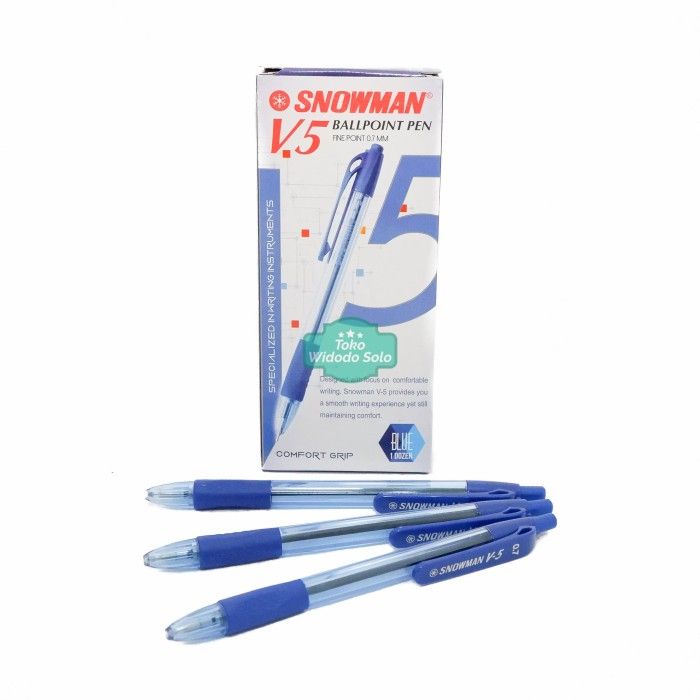 PEN SNOWMAN V5 BIRU