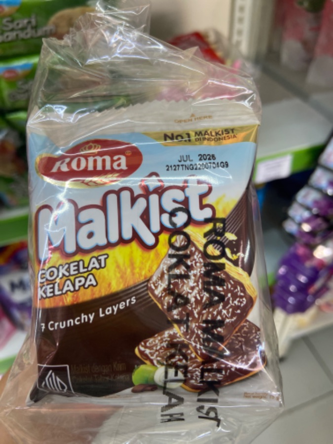 ROMA MALKIST 1000 COKLAT KELAPA 10X19GR