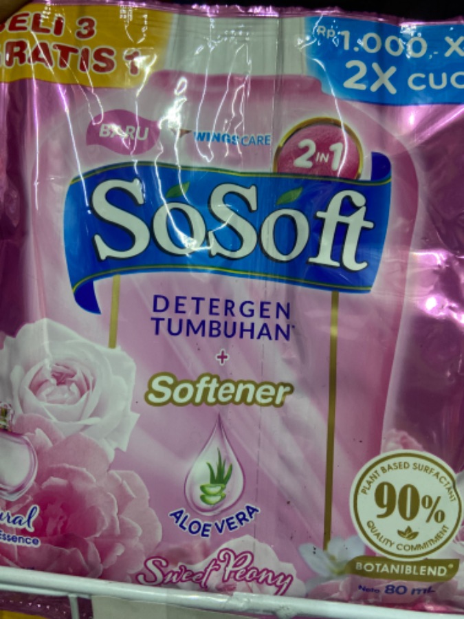 SOSOFT SWEET PEONY 8X80ML