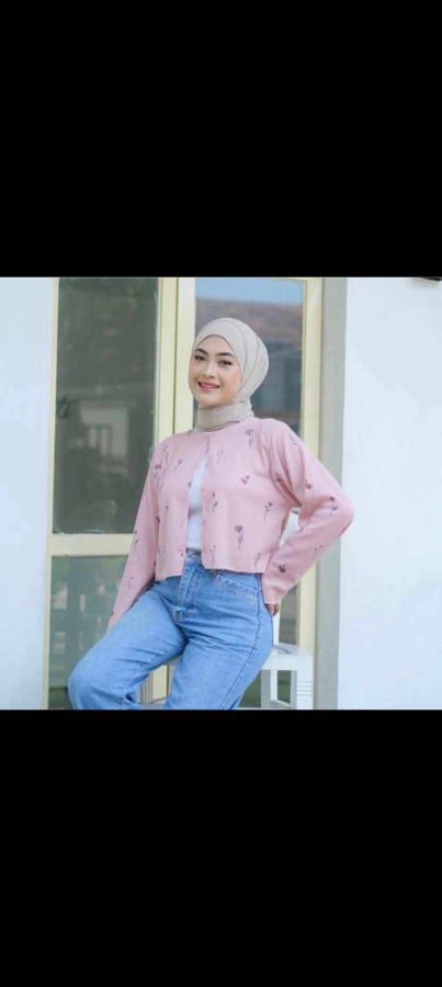 Rib Cardi Motif 