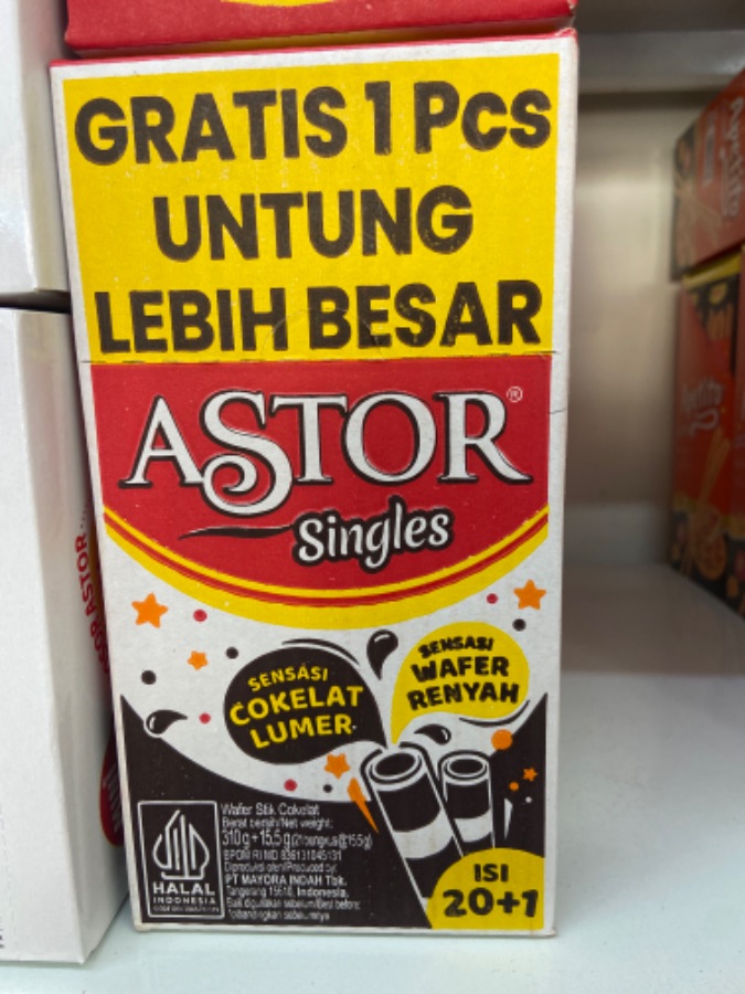 ASTOR SINGLES 20+1X15,GR
