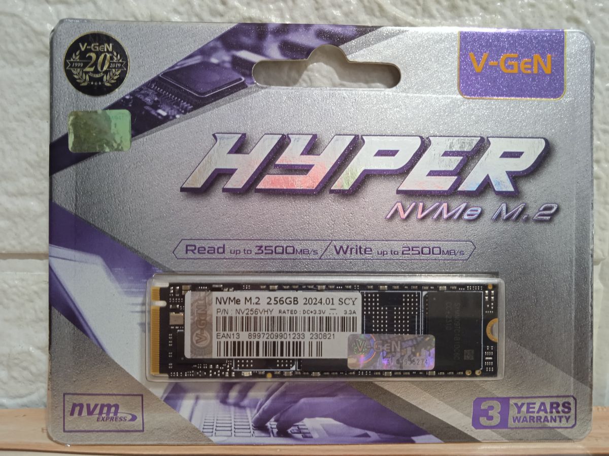 SSD V-GEN M.2 NVME 256GB HYPER