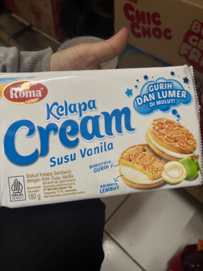 ROMA KELAPA CREAM SUSU VANILLA 180GR