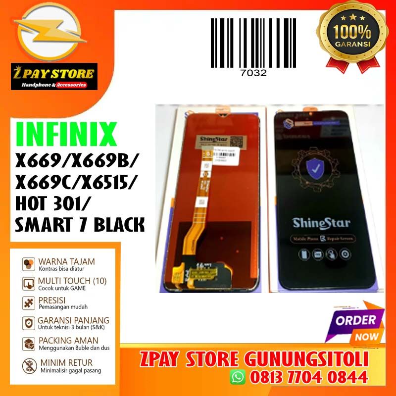 INFINIX X669/X669B/X669C/X6515/HOT 301/SMART 7 BLACK  (SHINE  STAR)