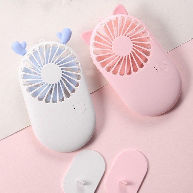 KIPAS ANGIN PORTABLE 2IN1 CUTE