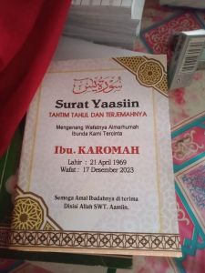 Cetak buku Yasin 126 hal