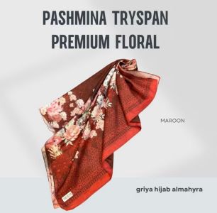 Tryspan Premium Floral - Maroon