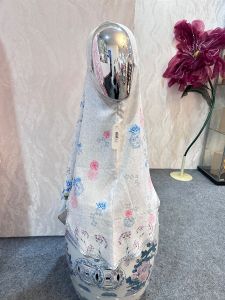 Diamond Crepe Brego Floral  - White