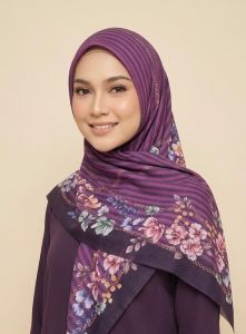 Katun Flower - Eggplant