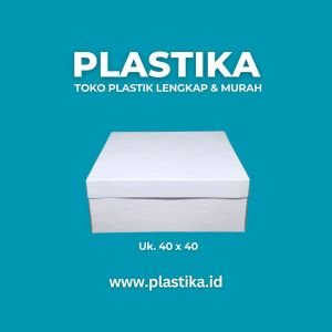 Dus Kue Tart Putih 40x40x12 Mjs @10