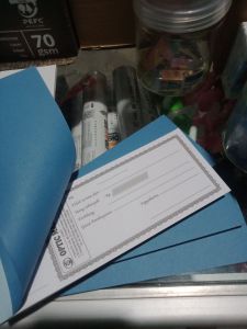 Cetak Nota Kontan Satuan F4/4 min 4 gepok