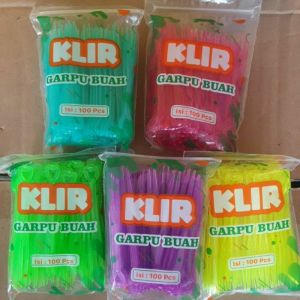 Garpu Buah Warna