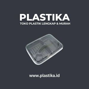 Bento PET Hitam L4 RTR 234 B Interpack LCR @50
