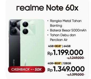 REALME NOTE 60X 4+64GB