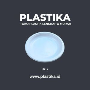 Piring Plastik Sparta Putih Susu Uk. 7 @50