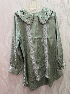 Blouse Sabrina Lace Daisy - Sage
