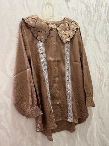 Blouse Sabrina Lace Daisy - Mocca