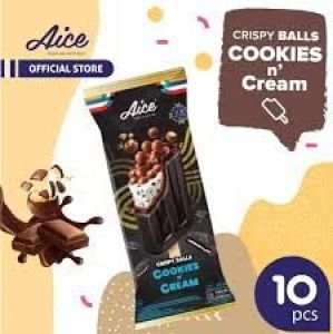 Aice Crispy Ball Cookies n Cream