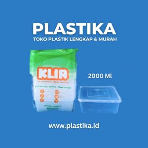 Thinwall Square Klir 2000 Ml SPTT @25 