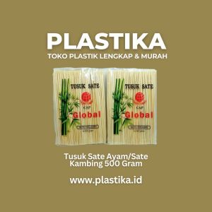 Tusuk Sate Ayam Merk Global 20 Cm LCR @500 Gr