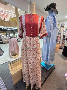 Rayon Twill Floral Lace - Orange