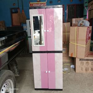 LEMARI LONG DOOR 04 KACA