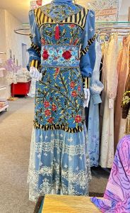 Dress Batik Rose Blue Etnic - Denim