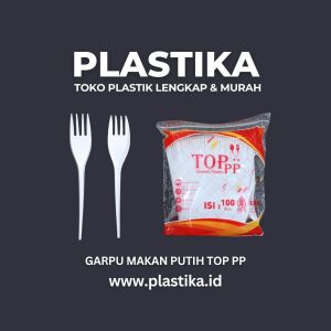 Garpu Makan Putih Top PP SPTT @100