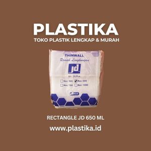 Thinwall Rectangle JD Ramah 650 Ml @25
