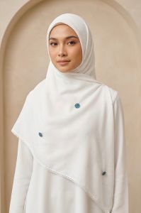 Arabian Diamond Syari - White