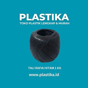 Merak Tali Rafia Hitam 1 Kg Cap Merak GDG 