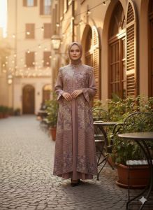 Dress Violet Viscos - Purple